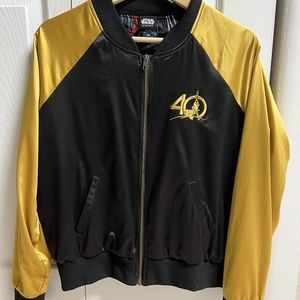 Her Universe Star Wars 40th Anniversary Droids Satin Bomber Jacket Small